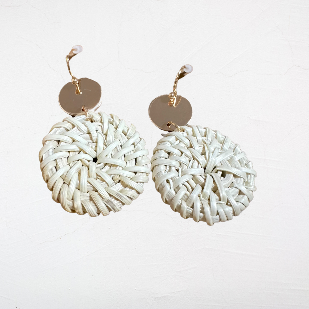 Tulum Rattan Dangle Earring