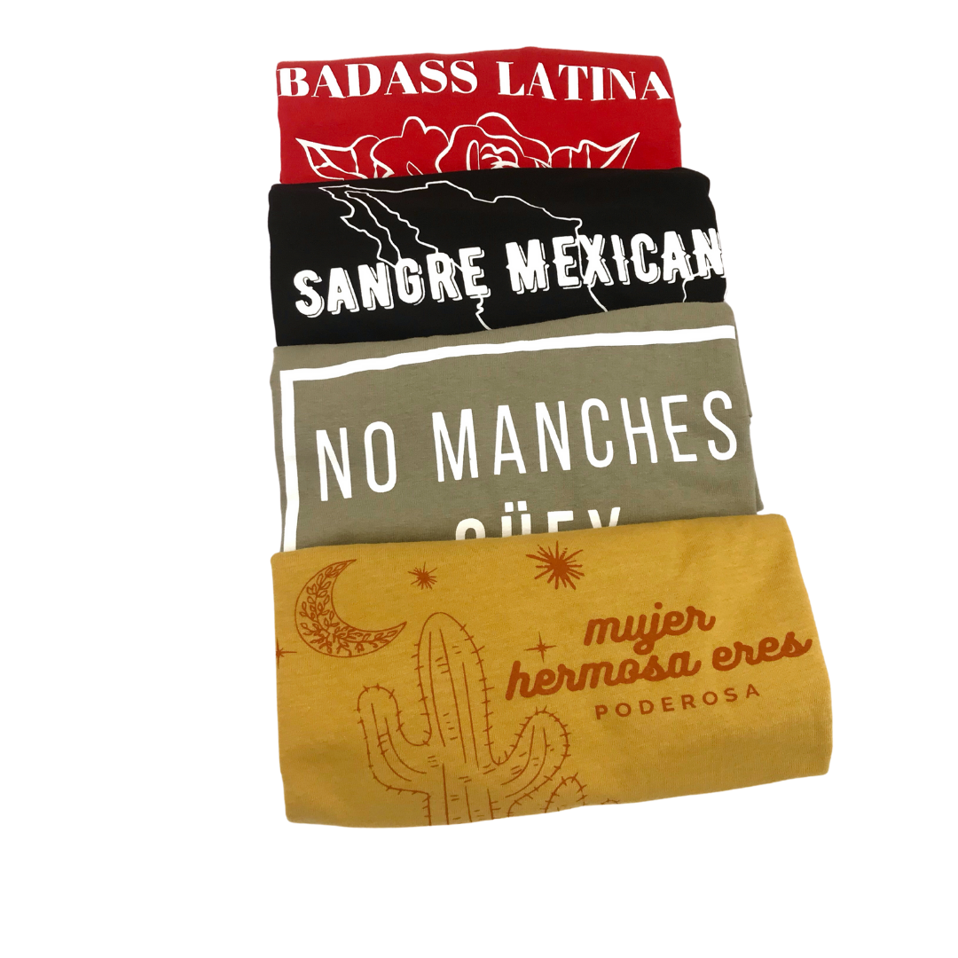 latinx cultura graphic tshirts