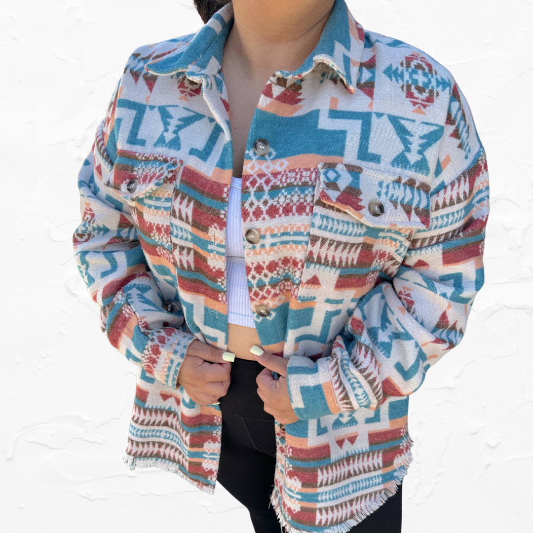 Aztec Western Shacket