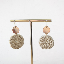 Load image into Gallery viewer, Tulum Rattan Dangle Earring
