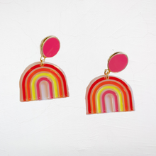 Cargar imagen en el visor de la galería, Acrylic Rainbow Earrings
