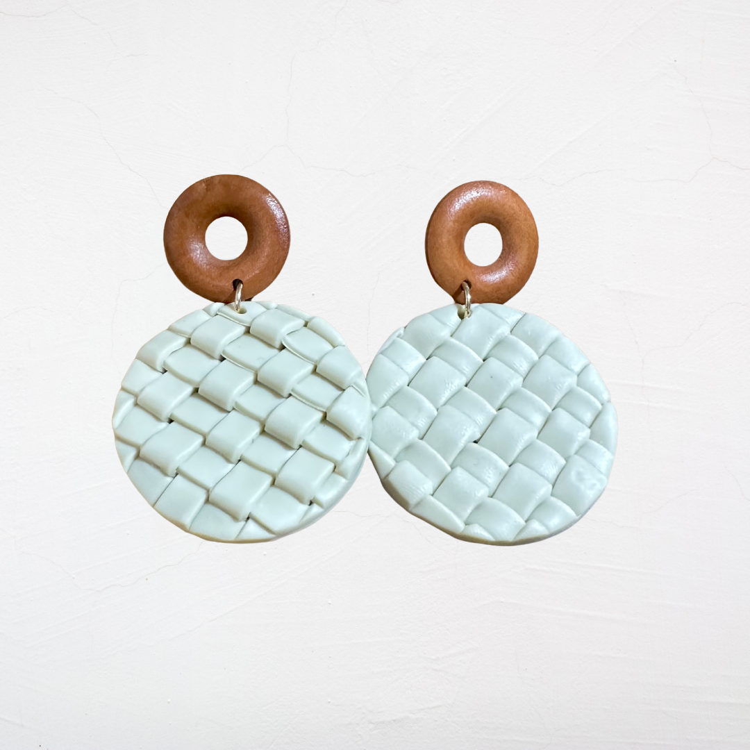 Cabo Round Clay Dangle Earring