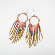 Load image into Gallery viewer, Tribal Long Beaded Dangle Earring
