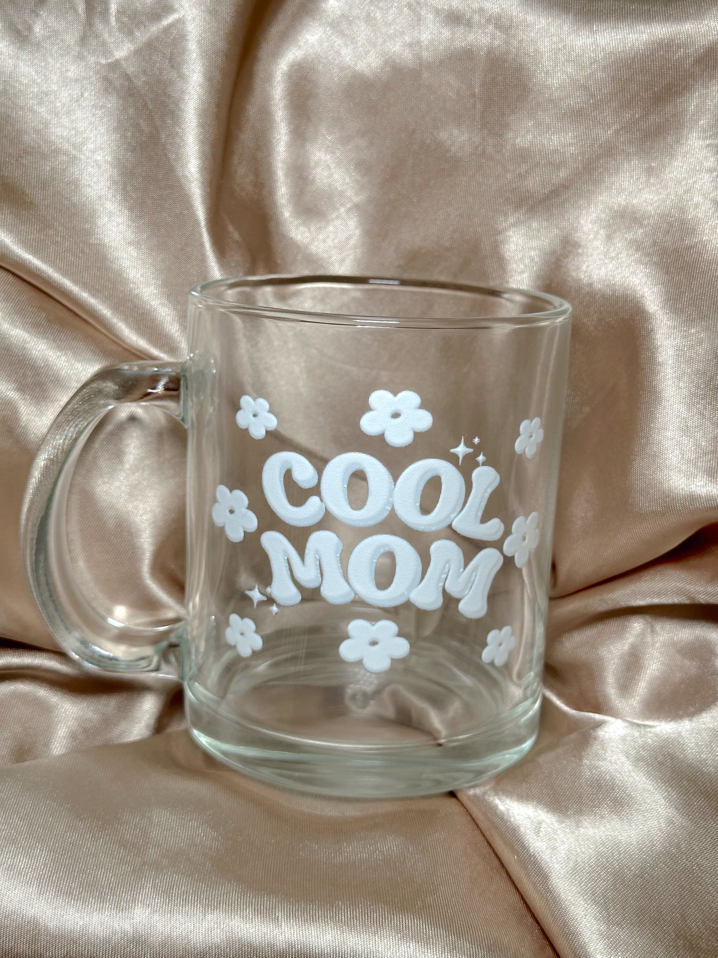 Cool Mom Clear Glass Mug