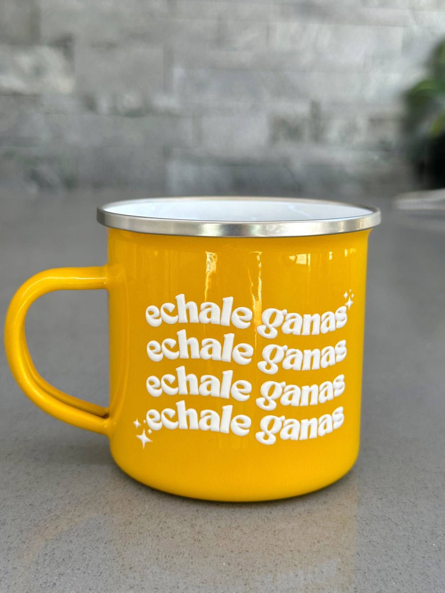 Échale Ganas Enamel Camp Mug