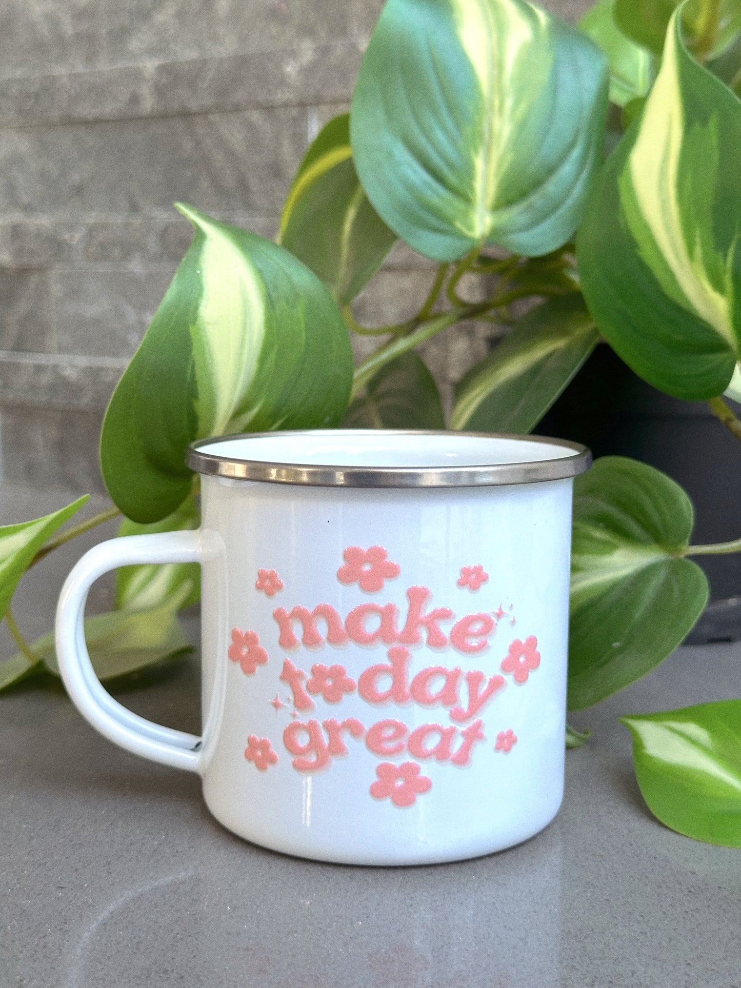 Make Today Great Enamel Camp Mug