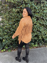 Load image into Gallery viewer, Suede Fringe Shacket
