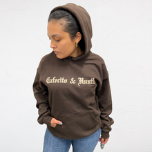 Load image into Gallery viewer, Cafecito &amp; Hustle Dark Chocolate Hoodie
