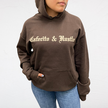 Load image into Gallery viewer, Cafecito &amp; Hustle Dark Chocolate Hoodie

