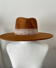 Load image into Gallery viewer, Tribal Boho Stripe Fedora Hat
